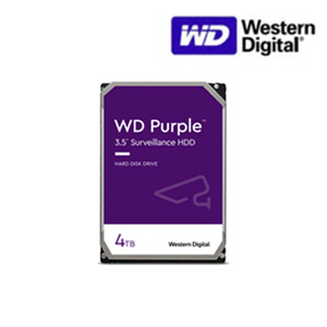 [HDD-4TB] [웨스턴디지털 퍼플 Purple] 하드디스크 - 3년무상AS 4000GB 4테라 4TB HDD [4테라 4Tera]